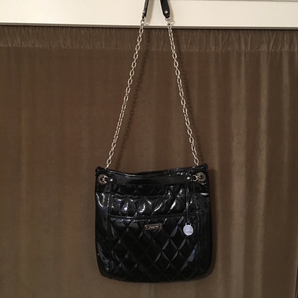 Grace Adele Black Patent Leather Bag - Picture 2 of 5